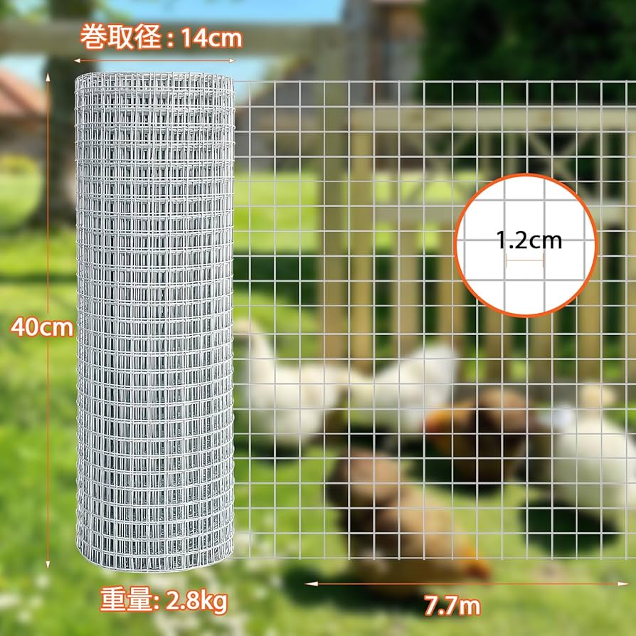 Amazon.co.jp: Socpuro 産業用金網 線径1mm 網目15mm 防獣金網